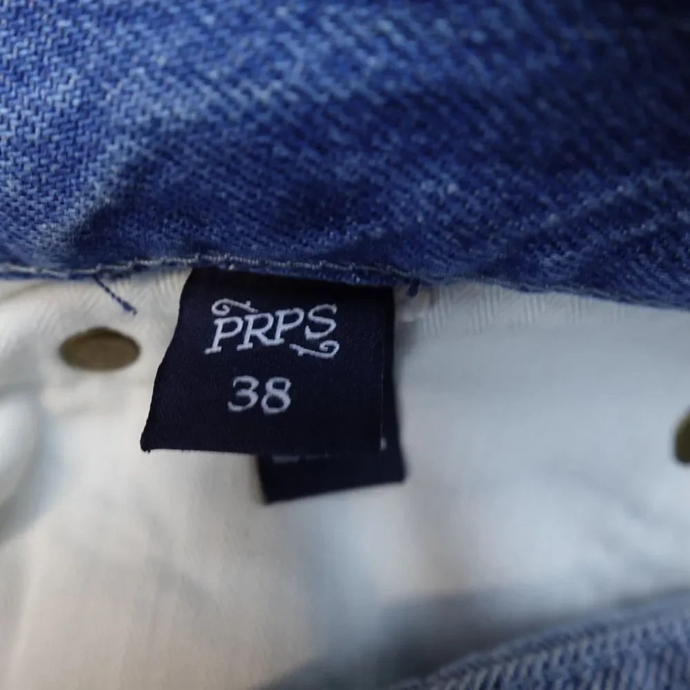 PRPS Jeans Mens Distressed Blue Light Wash Denim Mens 38x34